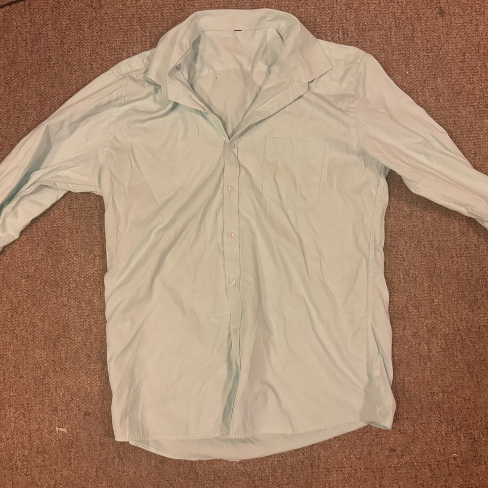 Light green dress shirt Size L